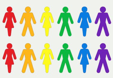 LGBT renkli ambalaj kağıdı tasarımı