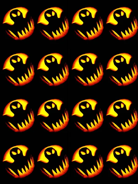 Feliz Halloween Abóbora Embrulho Papel Design — Fotografia de Stock