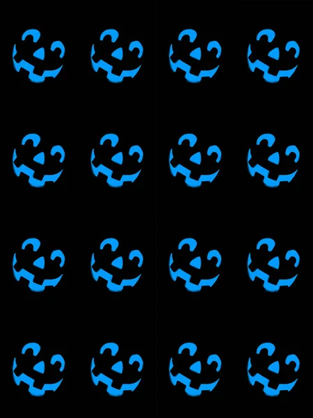 Σετ Μπλε Κουμπιών Στο Μαύρο Εικονογράφηση Διανύσματος — Φωτογραφία Αρχείου