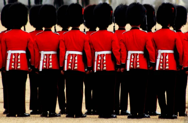 Αφηρημένη Βρετανική Φρουρά Σκηνή Λονδίνο — Φωτογραφία Αρχείου