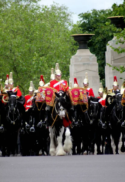 Household Cavalry Mounted Band Londyn Anglia — Zdjęcie stockowe