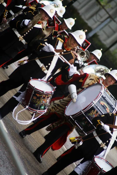 Royal Marines Band Service Londen Engeland — Stockfoto