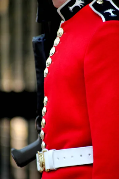 Résumé Garde Britannique Scène Londonienne — Photo