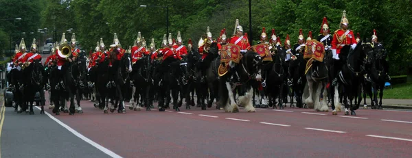 Hushållet Kavalleriet Mounted Band London England — Stockfoto
