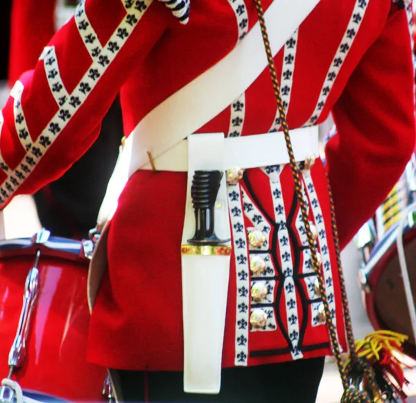 Marching Guardsmen Trooping Colour London England — стоковое фото