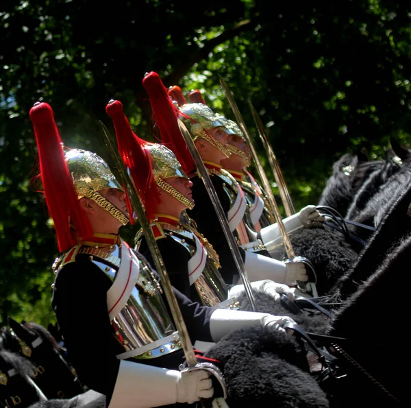 Household Cavalry Mounted Regiment London England — Stock Photo, Image