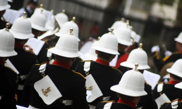 Royal Marines Band Service Londyn Anglia — Zdjęcie stockowe