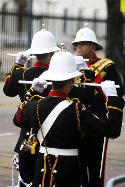 Royal Marines Band Service Londyn Anglia — Zdjęcie stockowe