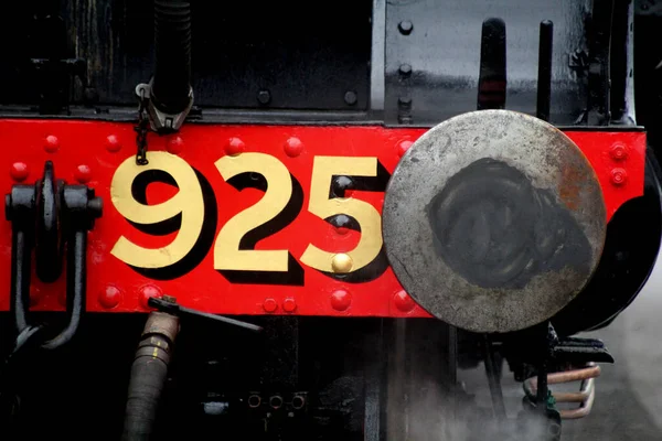 Soyut buhar treni lokomotifi sahnesi