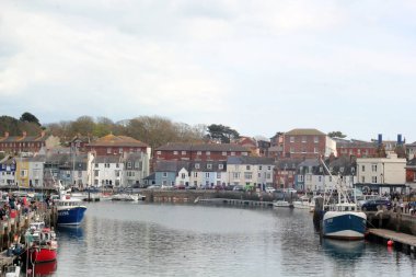 Weymouth liman manzarası Dorset İngiltere