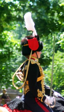 Kraliyet Topçularının Londra askeri caddesi manzarası.