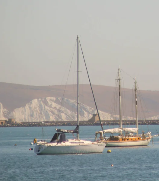 Portland Hafen Weymouth Dorset England — Stockfoto
