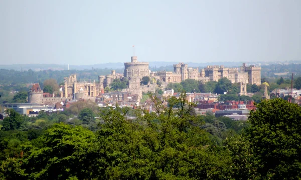 ウィンザー城のパノラマビューウィンザー バークシャー イングランド — ストック写真