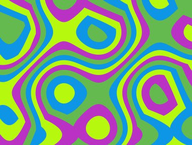 Kağıt tasarımı için soyut ve çağdaş dijital sanat çemberleri