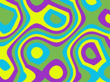 Kağıt tasarımı için soyut ve çağdaş dijital sanat çemberleri