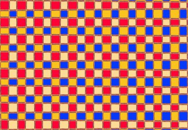 Soyut ve çağdaş dijital sanat kareleri kağıt tasarımı