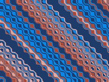 Soyut ve çağdaş dijital sanat Aztek tarzı tasarım