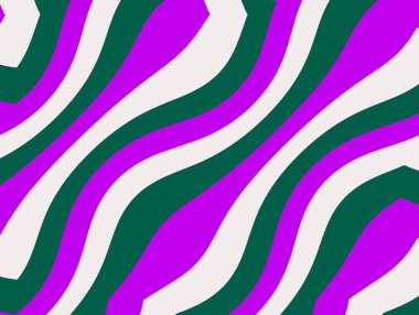 Soyut ve çağdaş dijital sanat dalgaları ambalaj kağıdı tasarımı