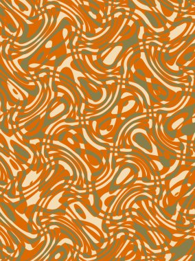 Soyut ve çağdaş dijital sanat dalgaları ambalaj kağıdı tasarımı