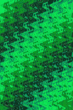 Soyut ve çağdaş dijital sanat dalgaları ambalaj kağıdı tasarımı