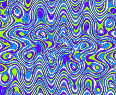 Soyut ve çağdaş dijital sanat ambalaj kağıdı tasarımı