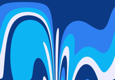 Soyut ve çağdaş dijital sanat dalgaları tebrik kartı tasarımı