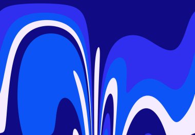 Soyut ve çağdaş dijital sanat dalgaları tebrik kartı tasarımı