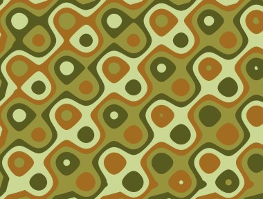 Soyut ve çağdaş dijital sanat küçük ayak ambalajı kağıt tasarımı