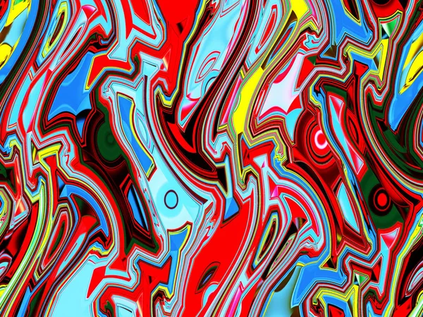 Kolorowa Psychodeliczna Abstrakcyjna Tekstura Tła — Zdjęcie stockowe
