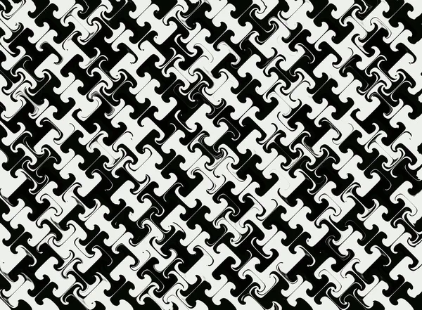 Abstrakte Und Zeitgenössische Digitale Kunst Schwarz Weißes Packpapier Design — Stockfoto