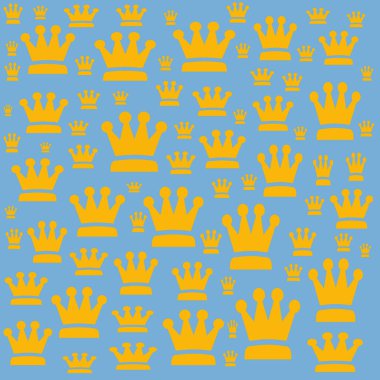 Taçlı kusursuz desen