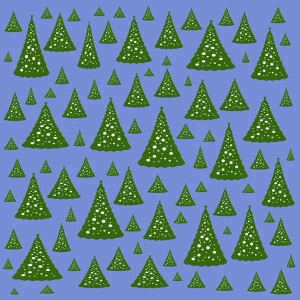 Seamless Christmas tree pattern.