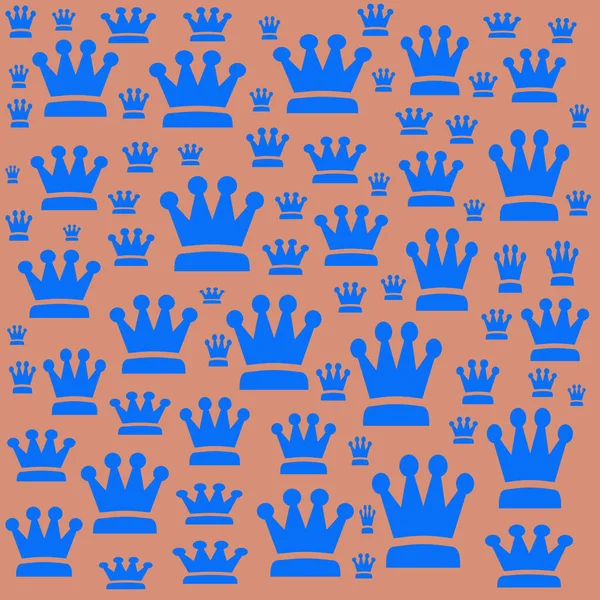 Seamless Pattern Crowns — Stock Photo, Image