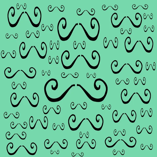 Abstract Seamless Moustache Pattern — Stock Photo, Image