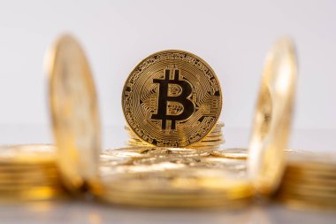 Bitcoin BTC Kripto Para Birimi. Teknoloji için Altın Para