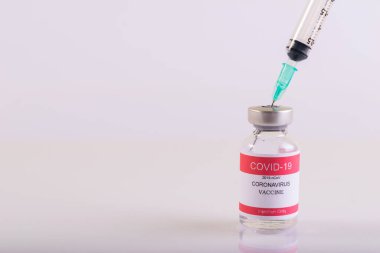 Syringe for injection vaccine Covid-19 or Coronavirus