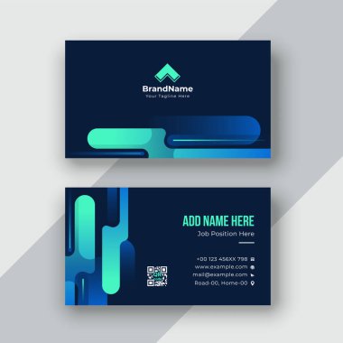 Sarı ve modern kartvizit şablonu