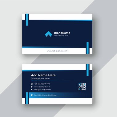 Sarı ve modern kartvizit şablonu