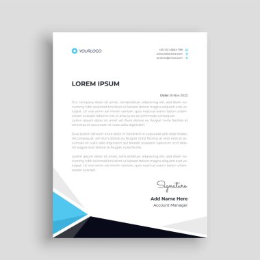 İşiniz için profesyonel yaratıcı antetli şablon tasarımı