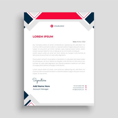 İşiniz için profesyonel yaratıcı antetli şablon tasarımı