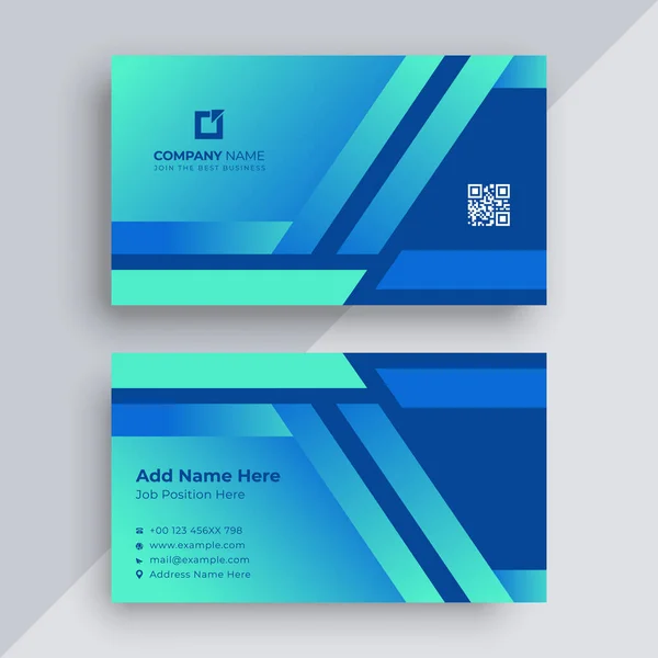 Gradient Modern Business Card Template — Stock Vector