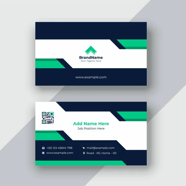 Diseño Moderno Profesional Tarjetas Visita — Vector de stock