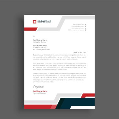 İşiniz için profesyonel yaratıcı antetli şablon tasarımı