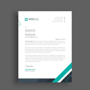 İşiniz için profesyonel yaratıcı antetli şablon tasarımı