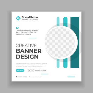 Dijital pazarlama sosyal medya afişi