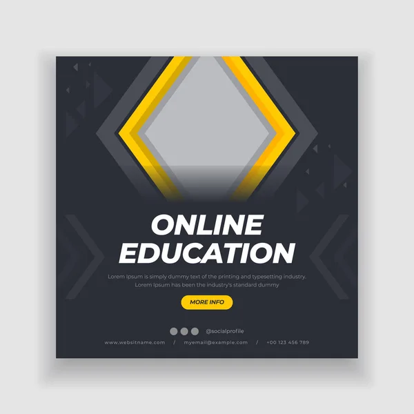 Eğitim web paneli tasarım şablonu