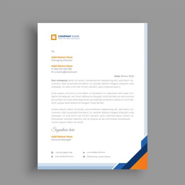 İşiniz için profesyonel yaratıcı antetli şablon tasarımı