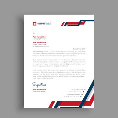 İşiniz için profesyonel yaratıcı antetli şablon tasarımı