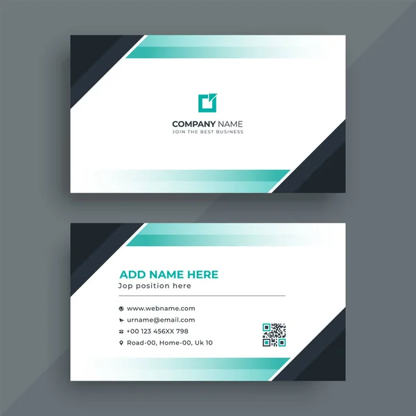 Diseño Corporativo Tarjetas Visita — Vector de stock