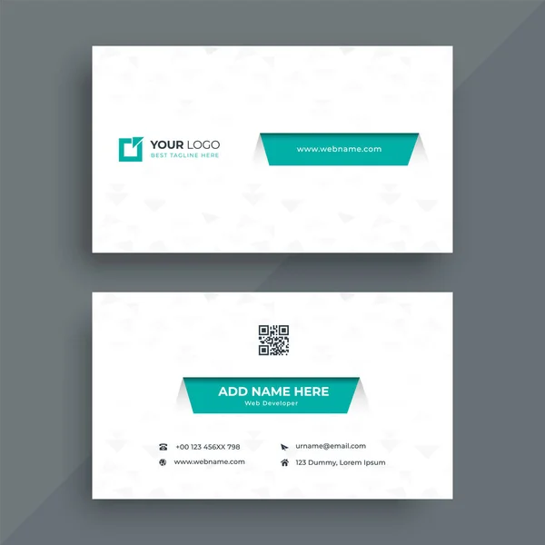 Diseño Corporativo Tarjetas Visita — Vector de stock